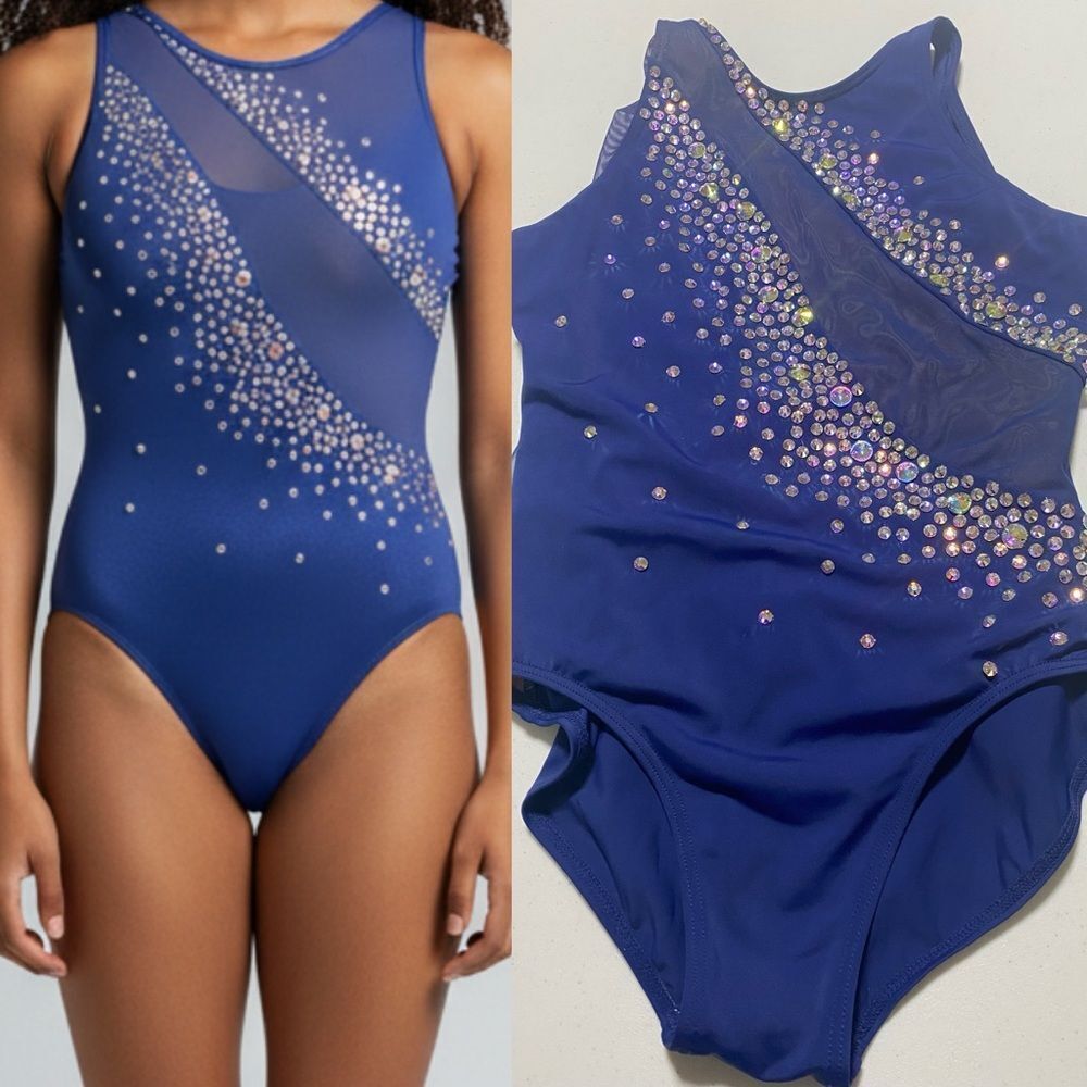 Competition Custom contemporary, solo dance costume illusion costume SA adult